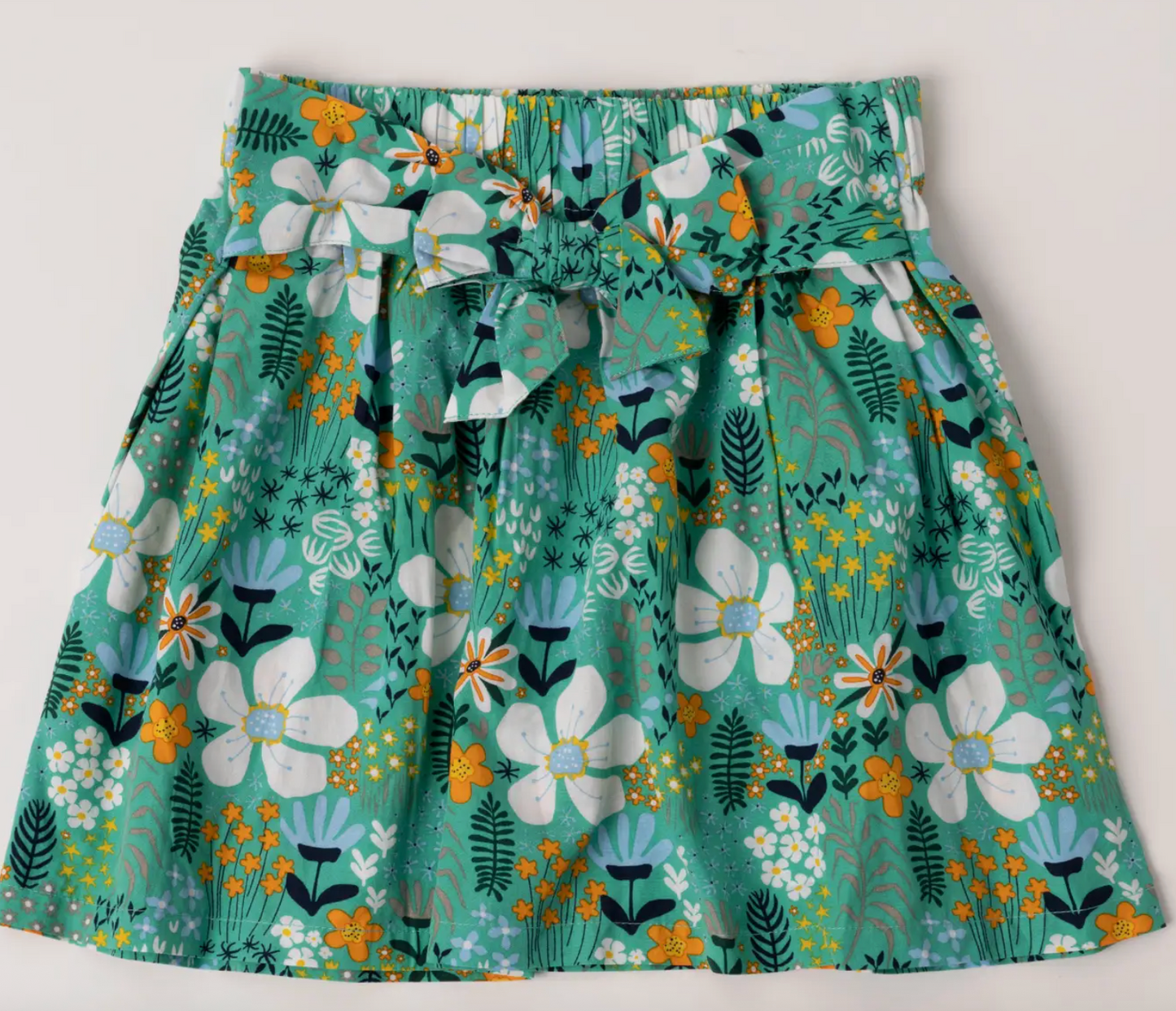 Garden Floral Skirt | Peacock Green / S (7/8)