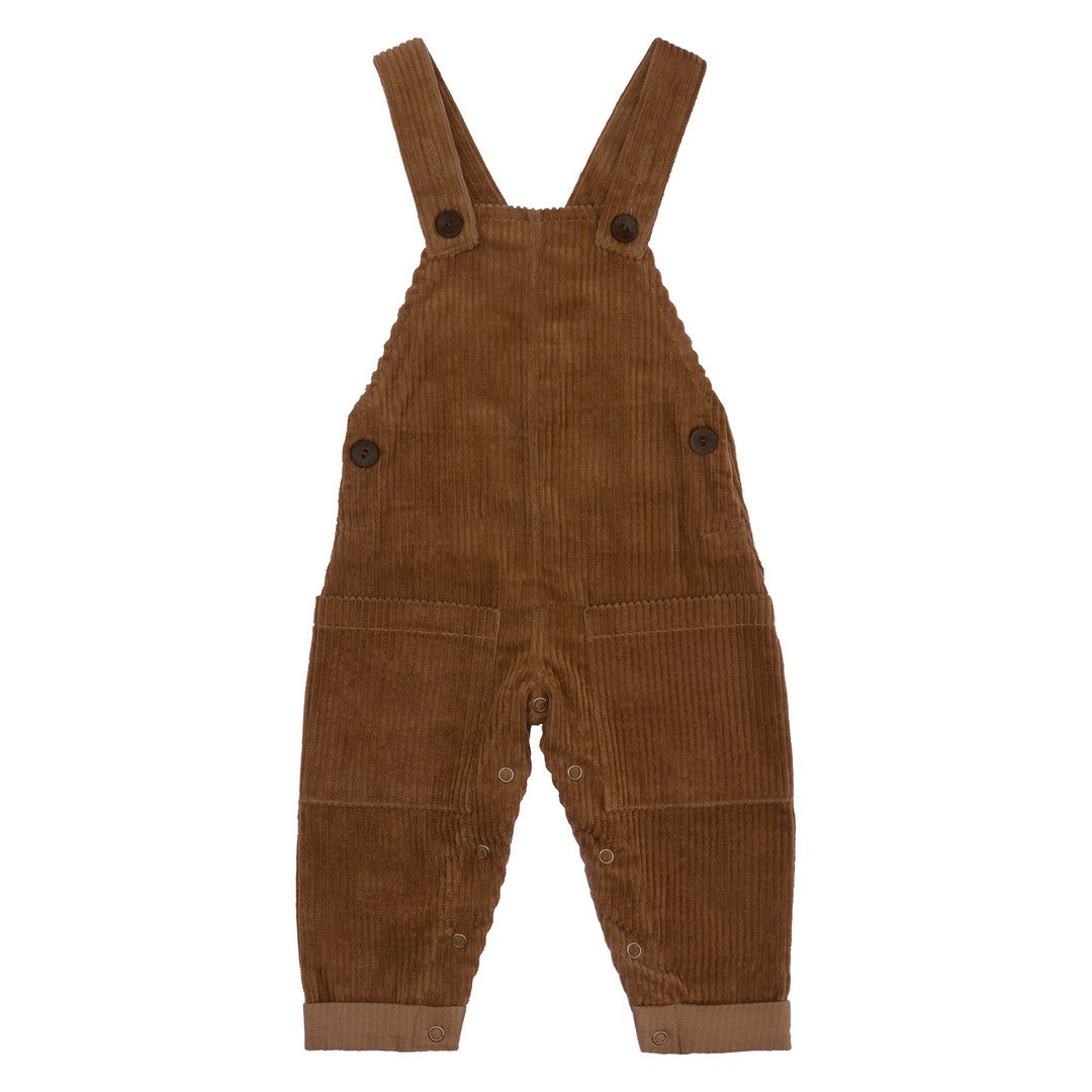 Organic Corduroy Overalls - Toffee