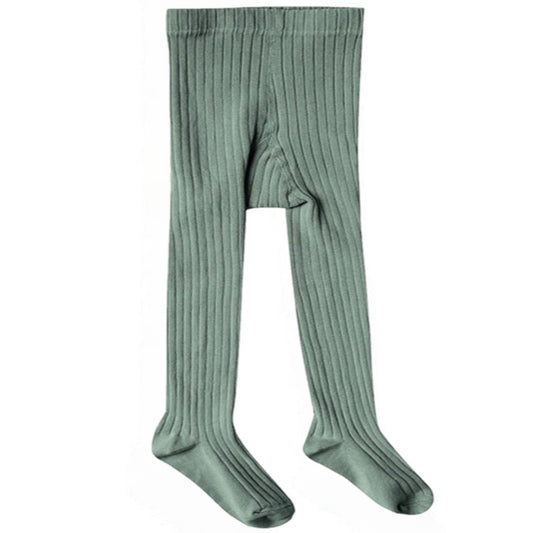 rainforest solid baby ribbed tights new
