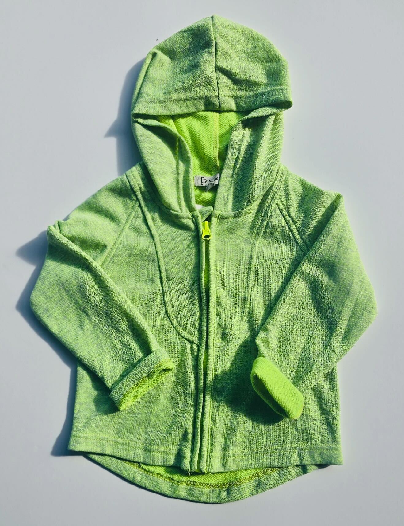 LIME ZIP-UP HOODIE