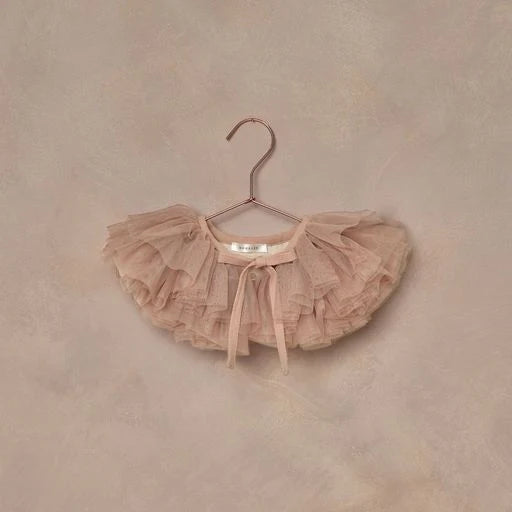 ruffle tulle collar || blush