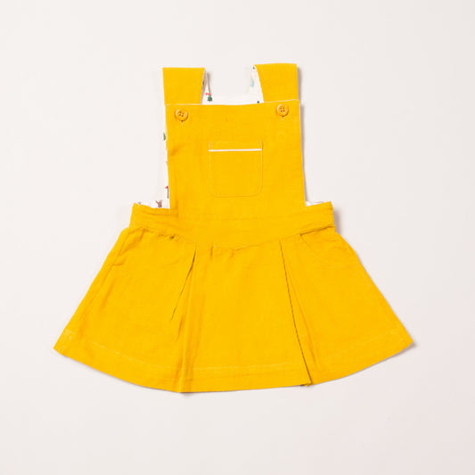 Woodland Adventure Gold Pinafore Dress