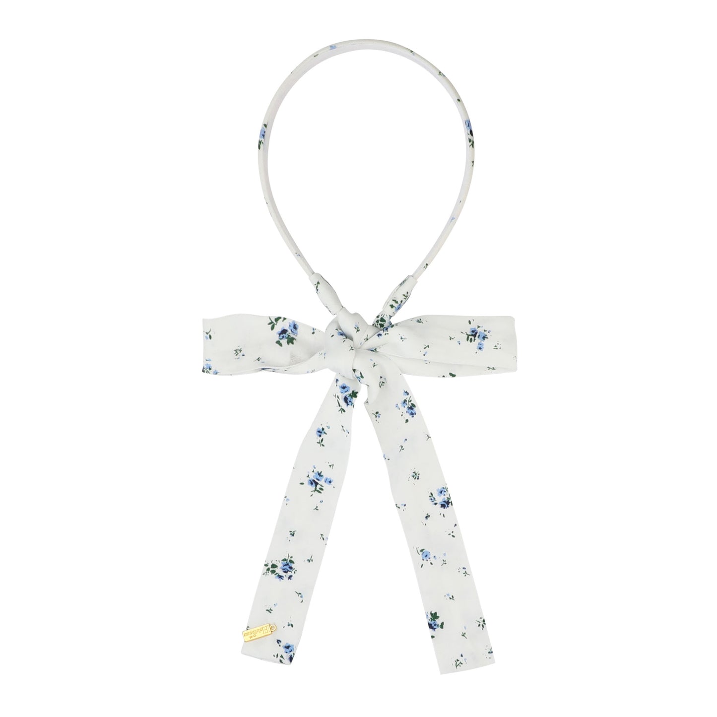 Denim Floral Tieback Headband