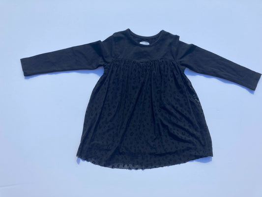 BLACK LACE W/ ANIMAL PRINT DRESS