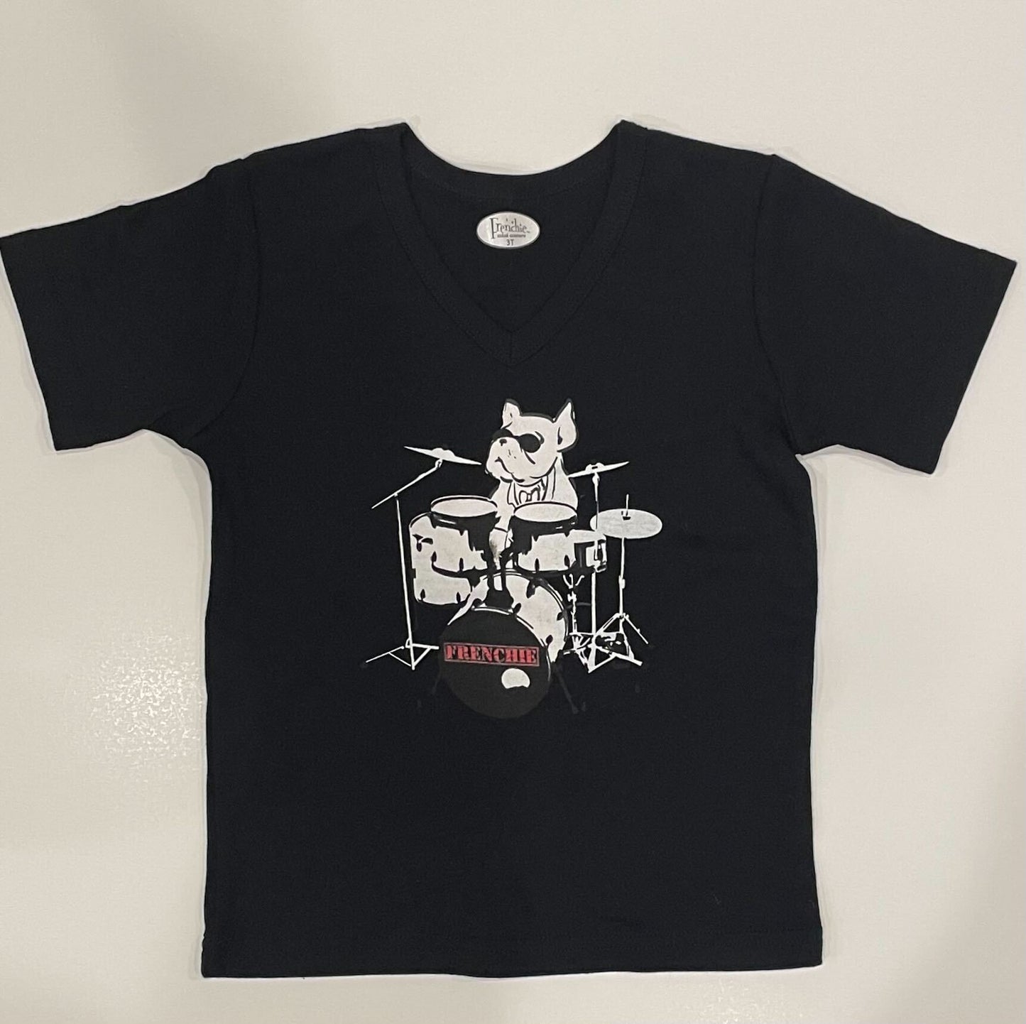 DRUMMER DOG TEE BLACK