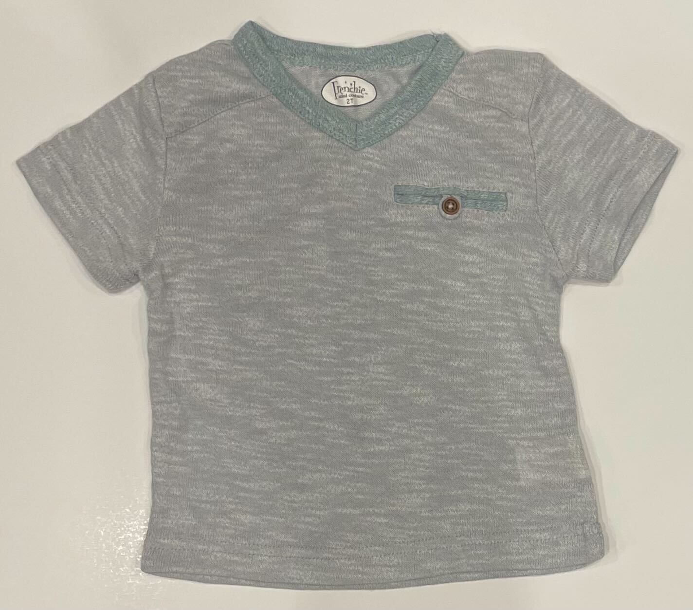 GREY WITH FERN GREEN TEE