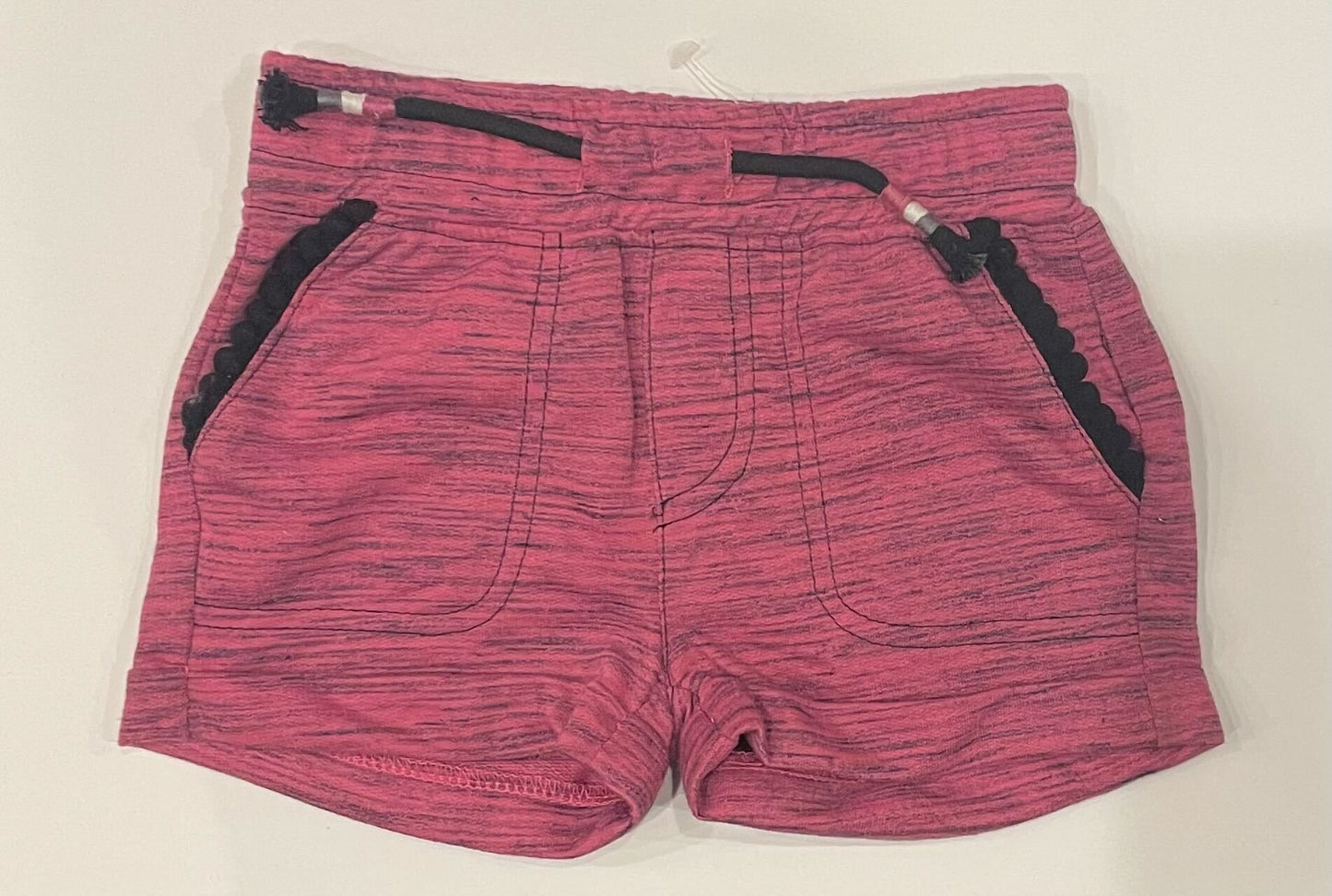 PURPLE BLACK TRIM SHORTS