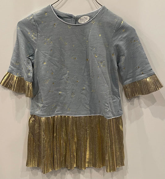 BLUE GOLD STAR DRESS