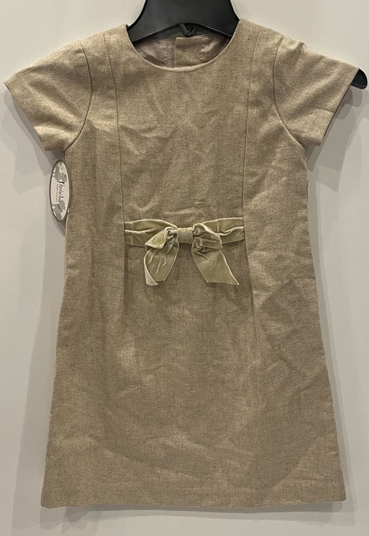 CREAM DRESS WITH BOW