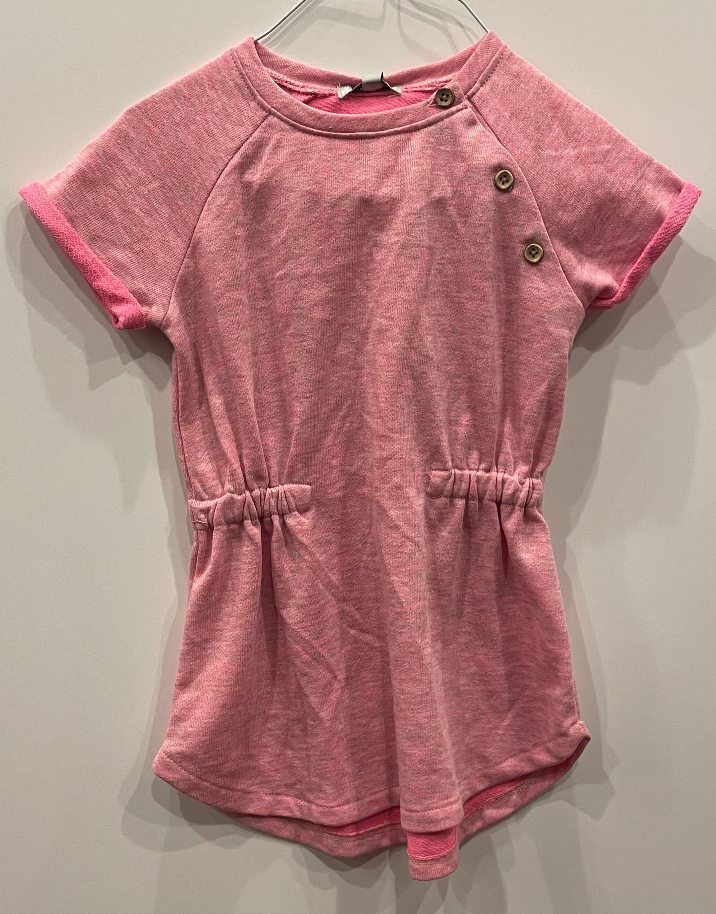 PINK SWEATSHIRT DRESS