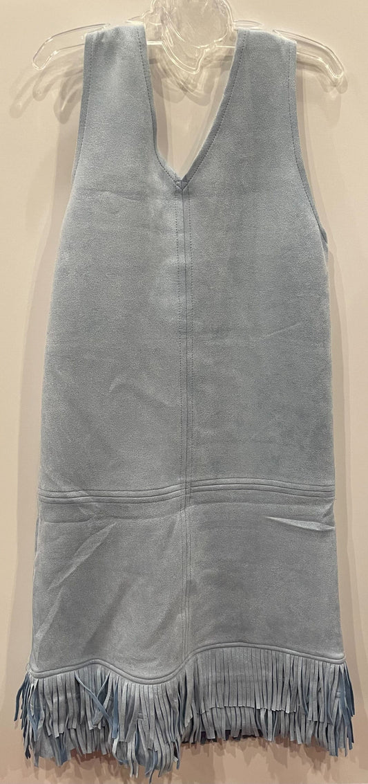 LIGHT BLUE SWEDE POCKET DRESS