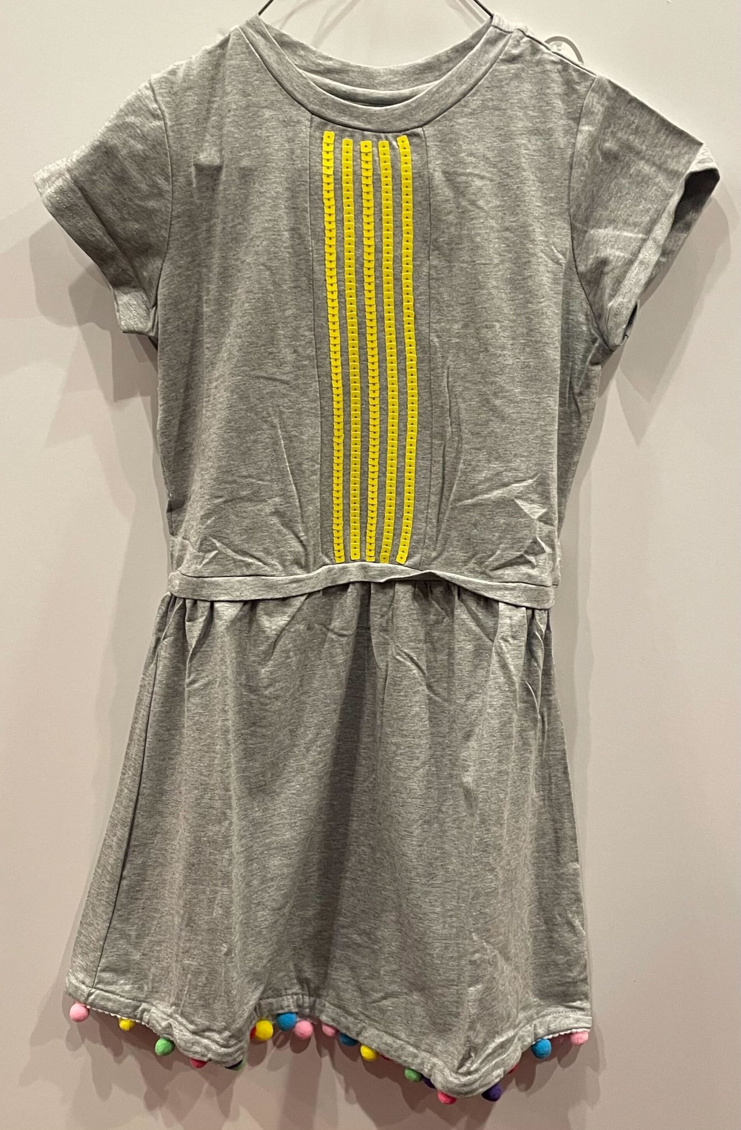 GRAY TEE MULTI-COLOR DRESS