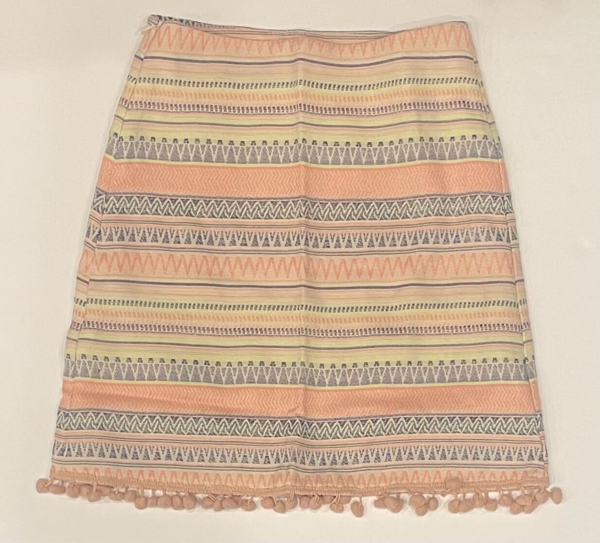 SOUTHWESTERN PINK LIME NAVY SKIRT