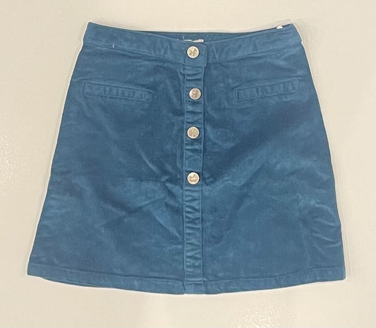 BLUE CORDUROY SKIRT