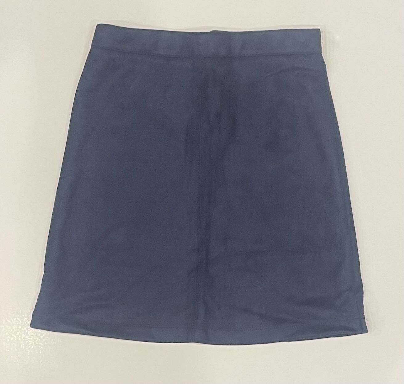 NAVY VELVET SKIRT