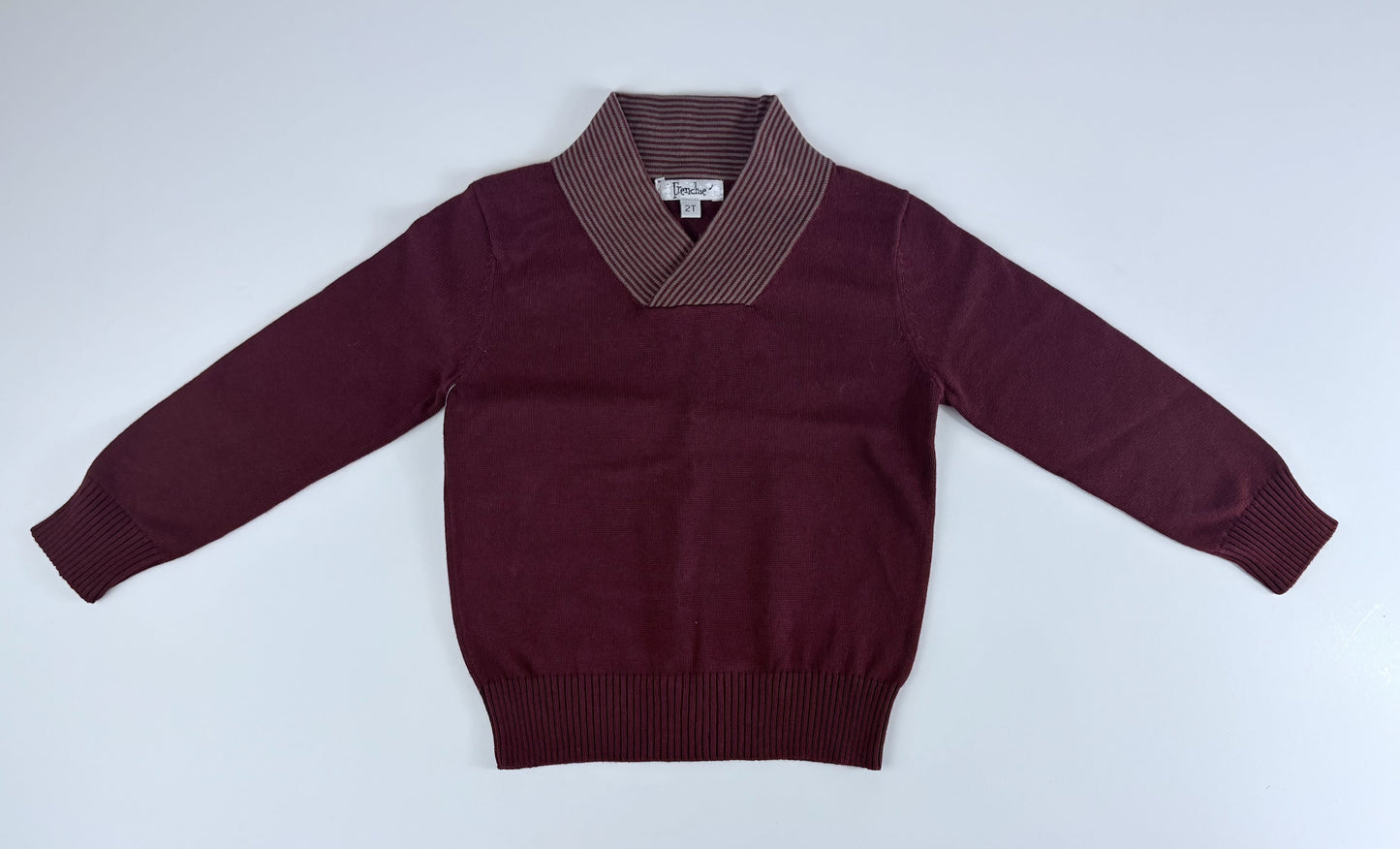 STRIPE-NECK SWEATER