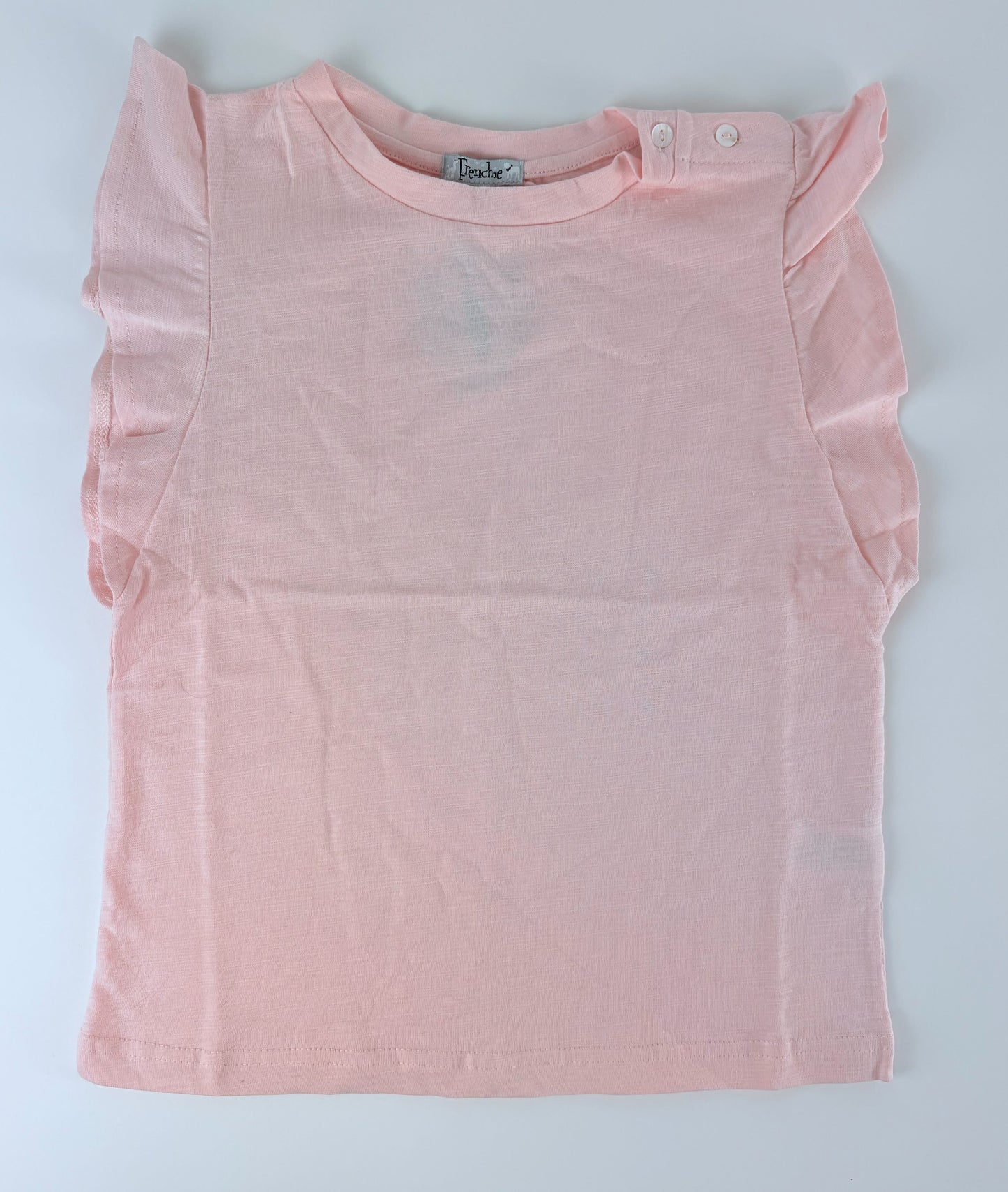 LIGHT PINK FLUTTER TEE