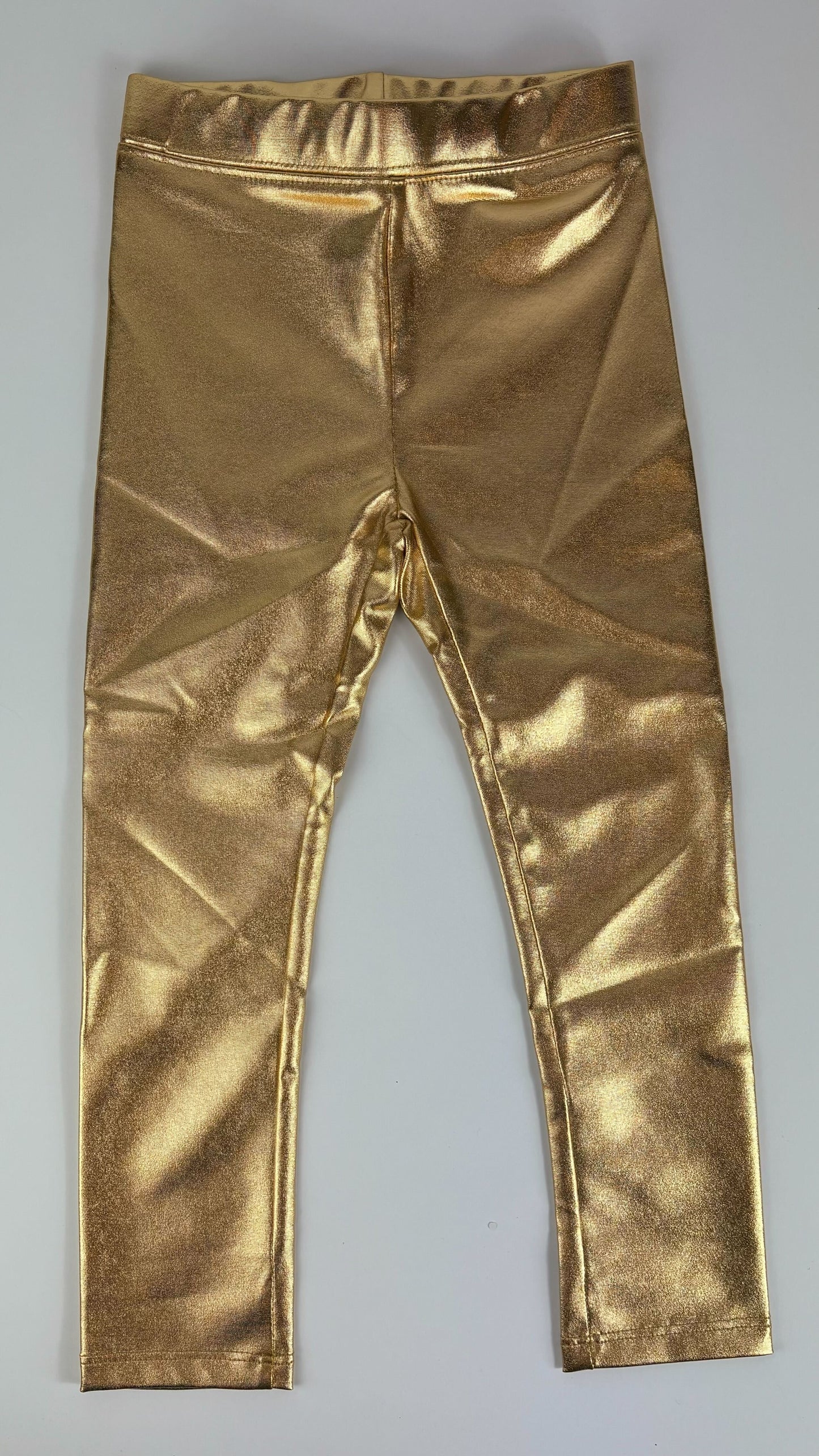 GOLD METALLIC LEGGINGS