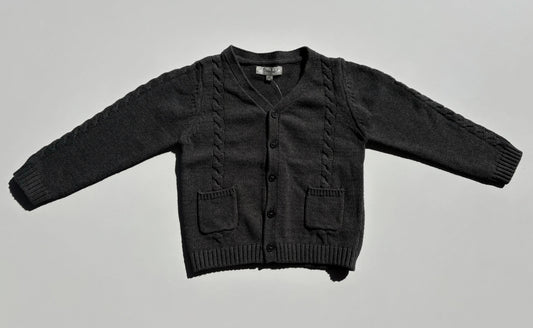 LEWIS CHARCOAL KNIT SWEATER