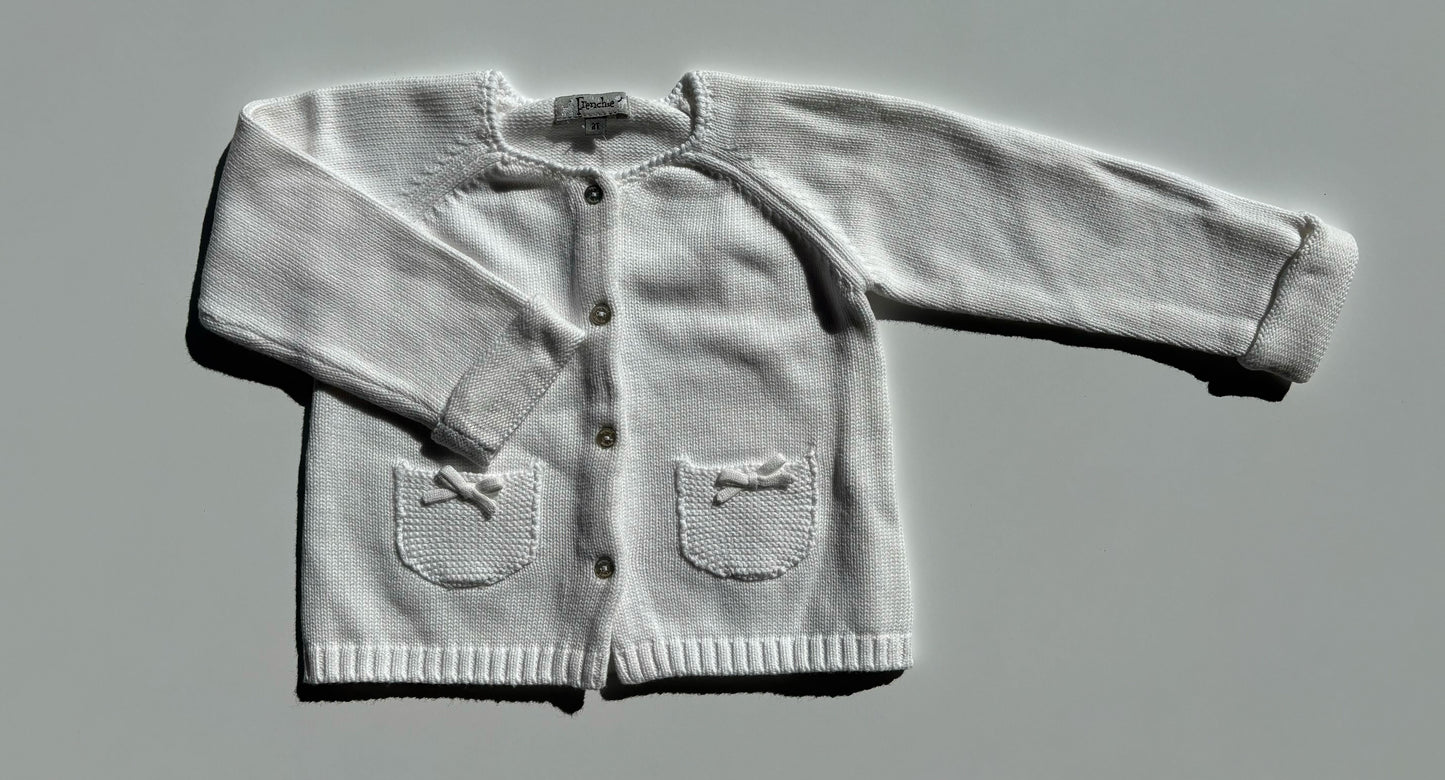 LISA WHITE KNIT SWEATER
