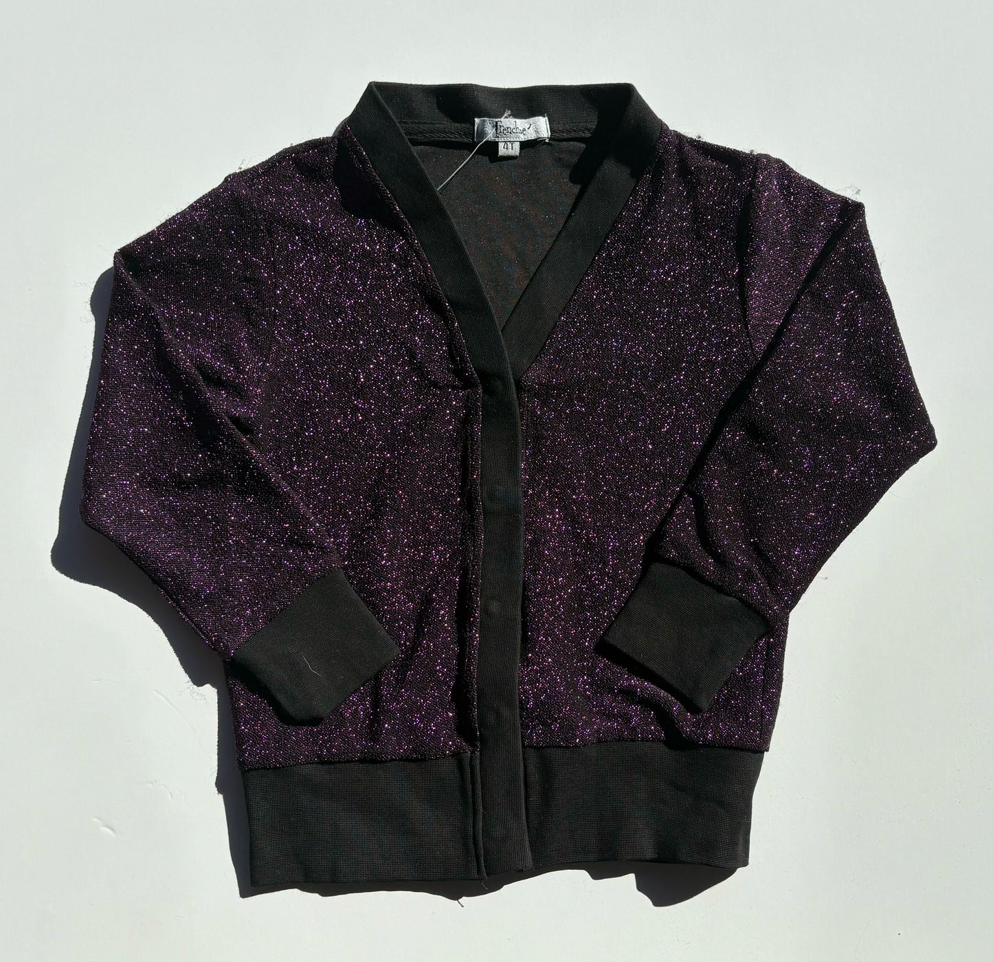 DARK MAGENTA SHIMMER CARDIGAN