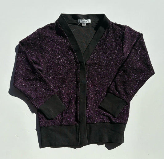 DARK MAGENTA SHIMMER CARDIGAN