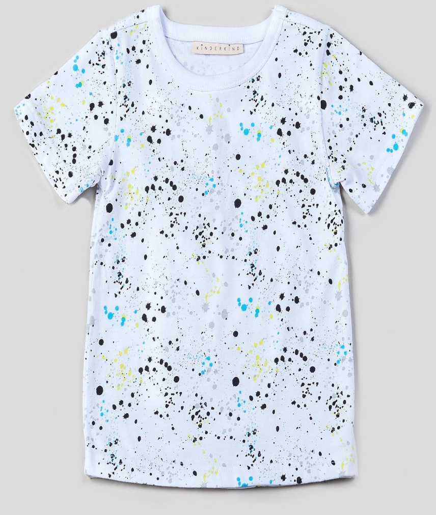 Boy's Splatter Print Tee