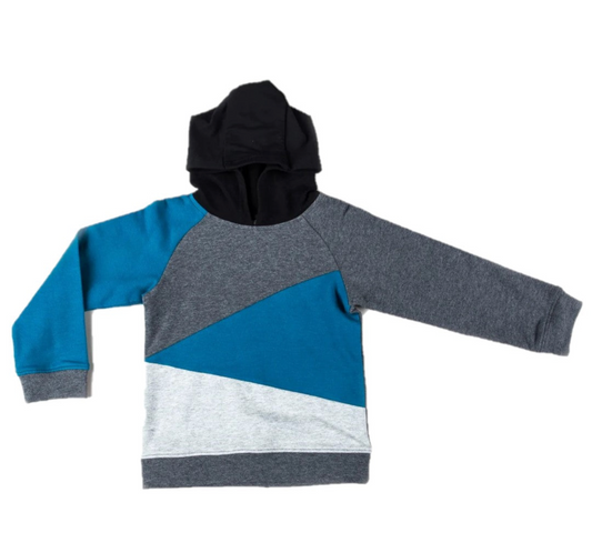 Boy's Blue and Grey Color Block