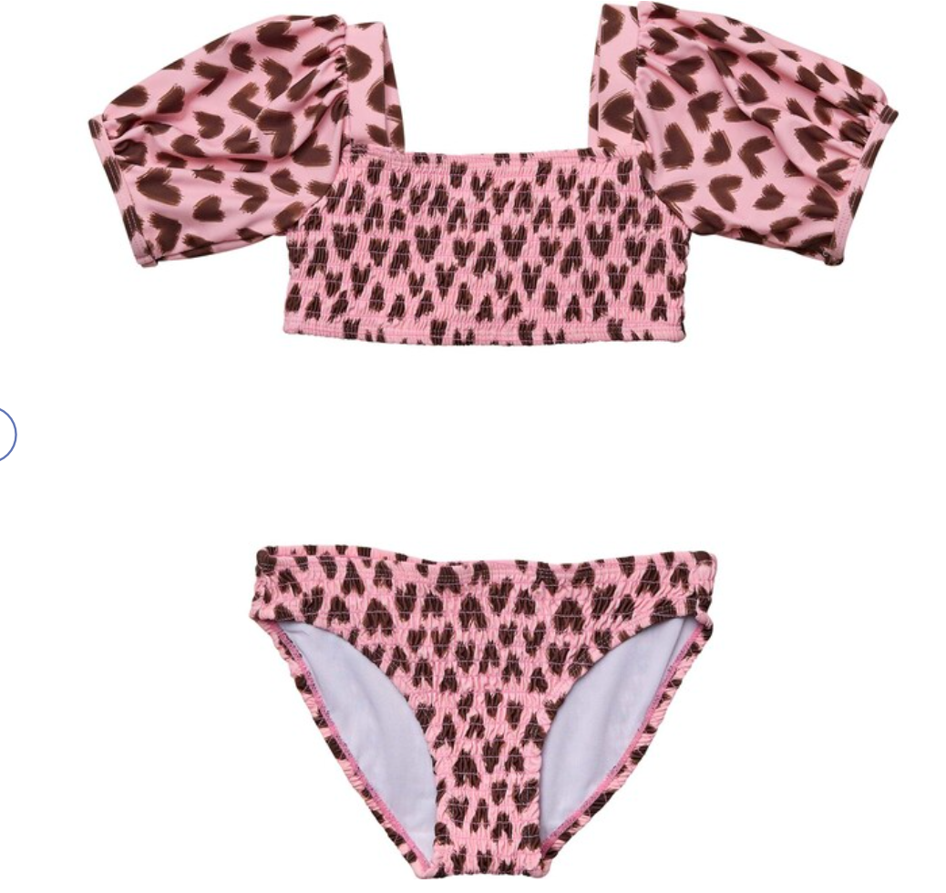 WILD LOVE PUFF SLEEVE BIKINI