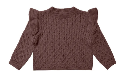 LA REINA SWEATER || PLUM