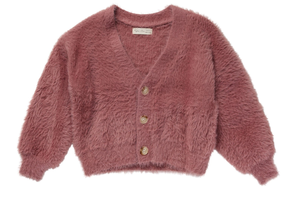 BOXY CROP CARDIGAN || RASPBERRY