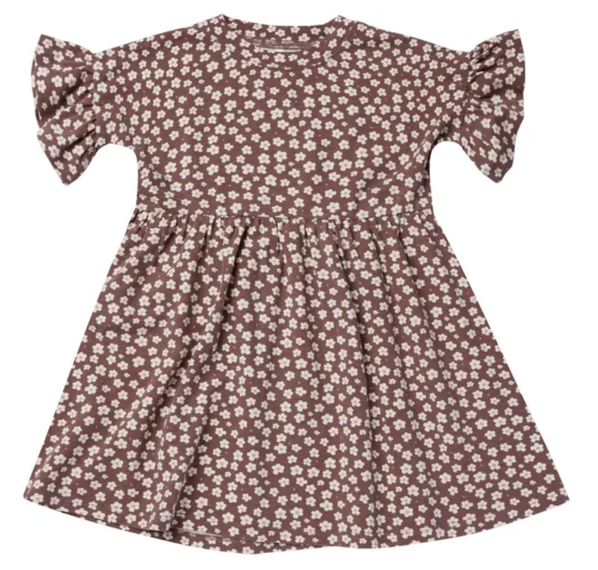 JERSEY BABYDOLL DRESS || PLUM DITSY