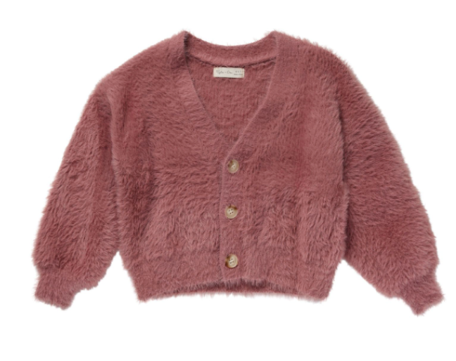BOXY CROP CARDIGAN || RUBY