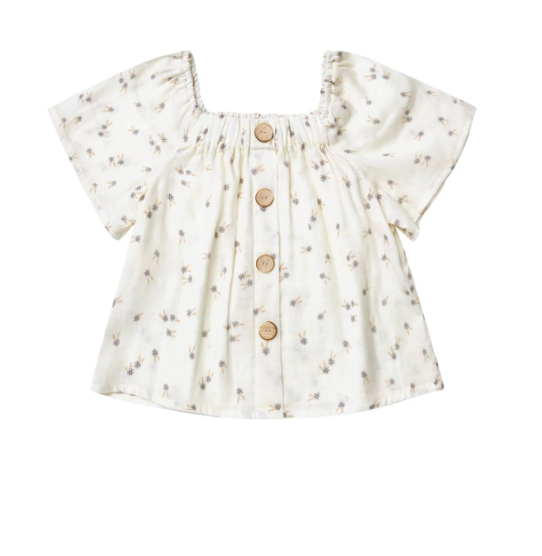 LEAH TOP || BLUE DAISY