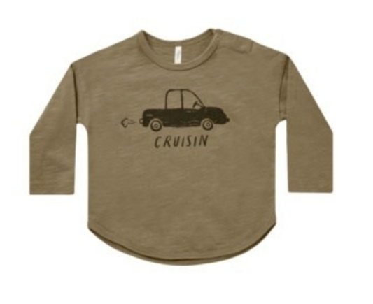 LONG SLEEVE POCKET TEE || CRUISIN