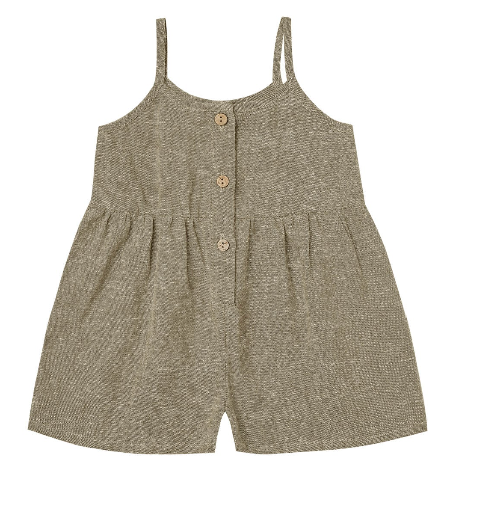 BUTTON ROMPER || OLIVE
