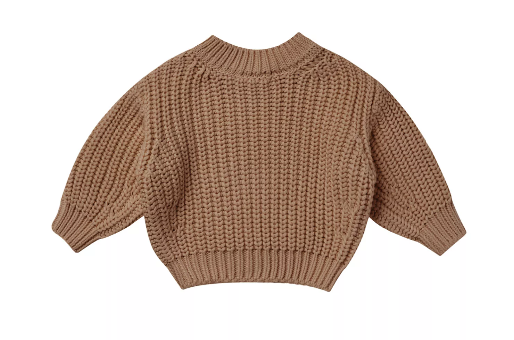CHUNKY KNIT SWEATER || CINNAMON