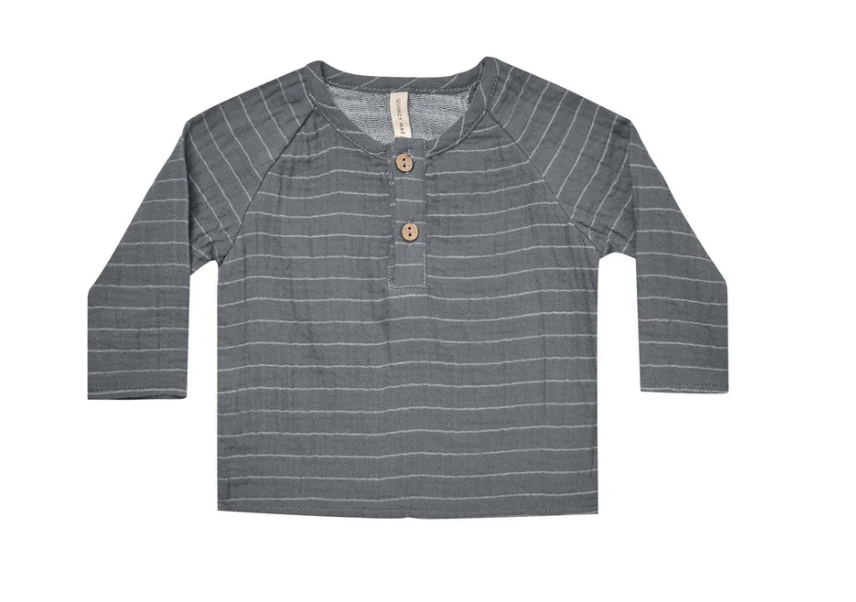 ZION SHIRT || NAVY VINTAGE STRIPE