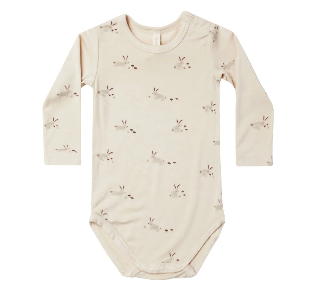 BAMBOO LONG SLEEVE BODYSUIT || BUNNIES