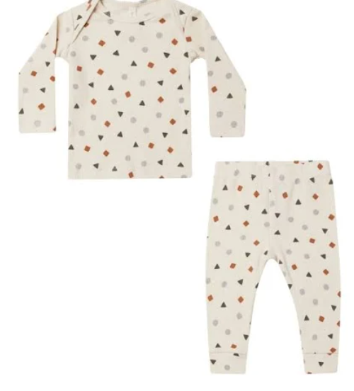 RIBBED TEE AND LEGGING SET || GEO