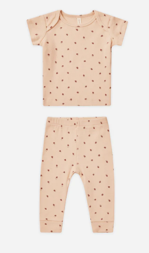 RIBBED TEE AND LEGGING SET || BOWS