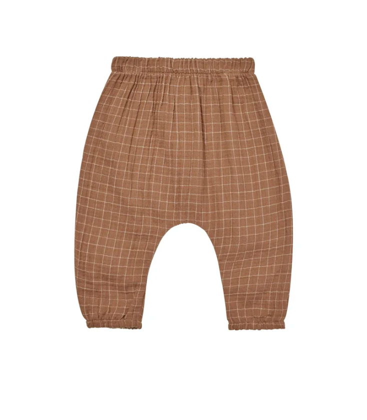 WOVEN PANT || CINNAMON GRID