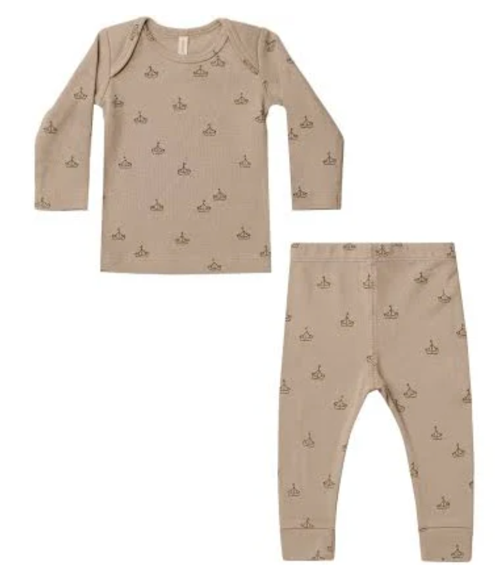 LONG SLEEVE TEE AND LEGGING SET | BOATS
