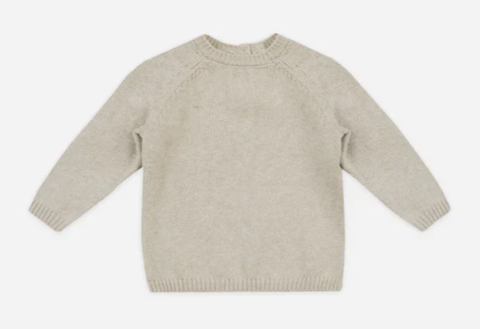 knit sweater || heathered ash