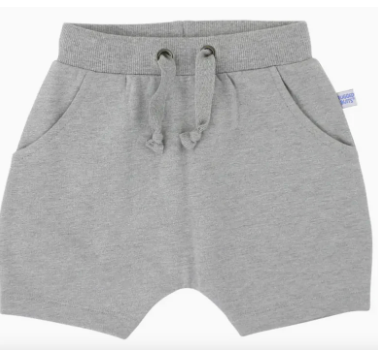 Boys Heather Gray Jogger Shorts | Gray1
