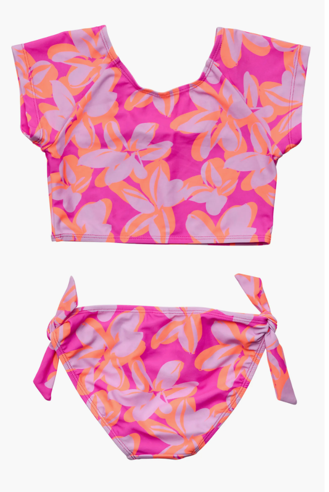 HIBISCUS HYPE CROP SS RASH TOP SET NEW