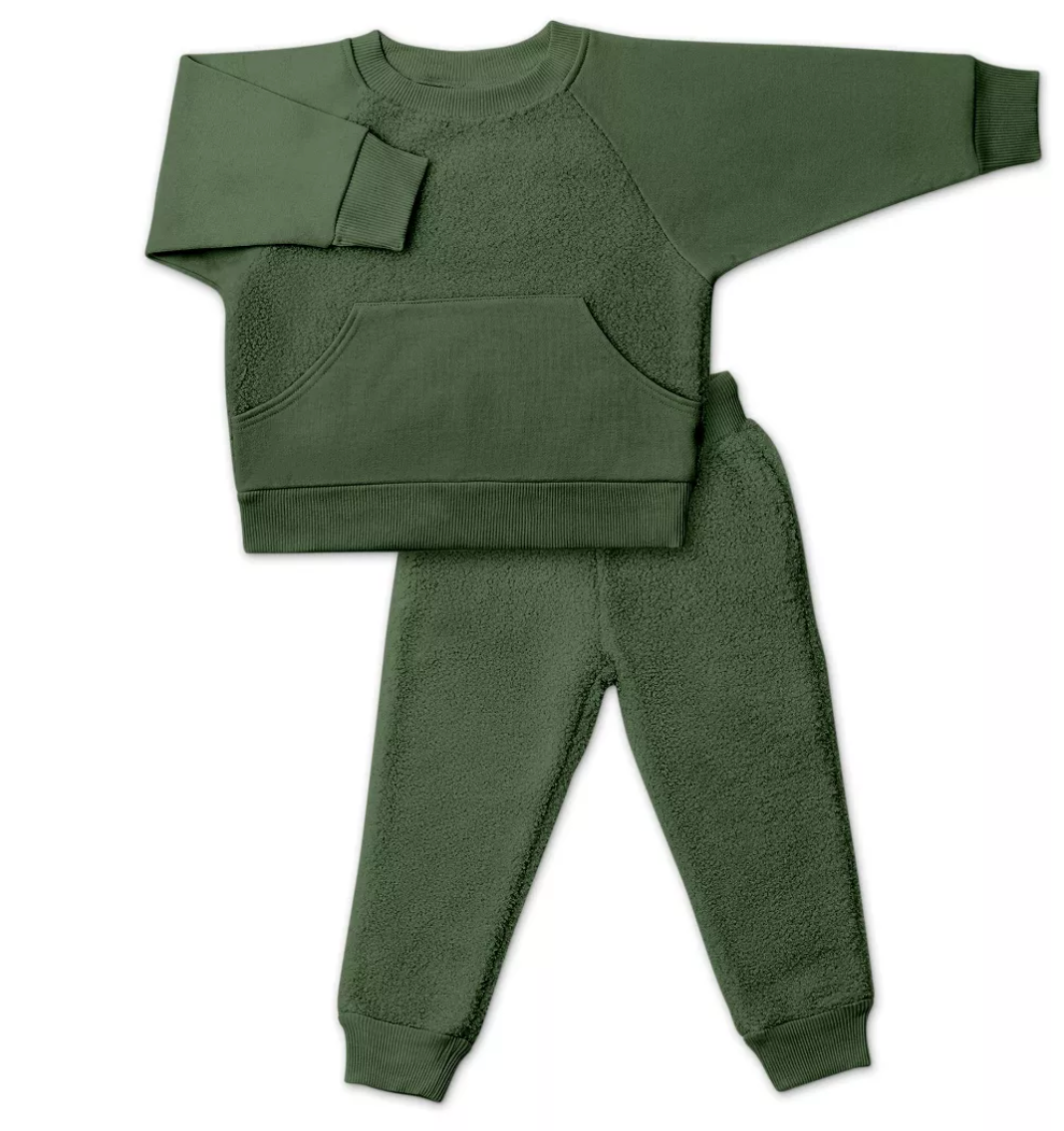 8-9Y Spruce Sherpa Sweatsuit