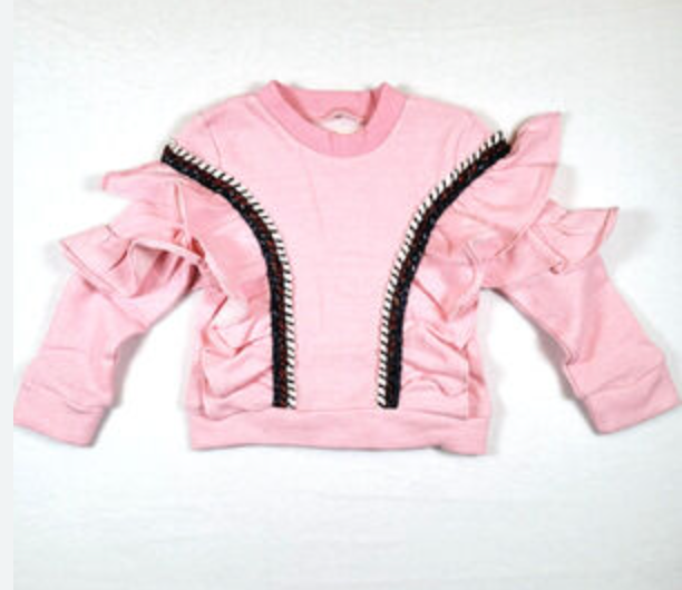 Girls Ruffle Pullover