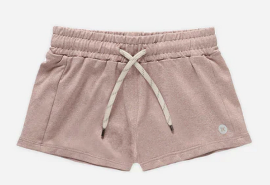 laguna tech short || heathered mauve