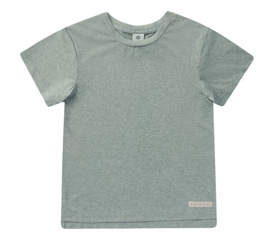 cove essential tee || heathered aqua